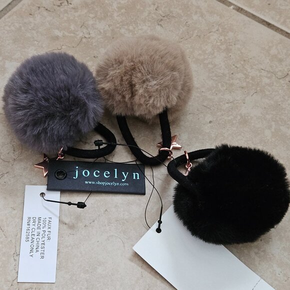 RARE SET 3 JOCELYN FAUX FUR PONYTAIL HOLDER HAIR TIE WRAP BAND ACCESSORY Amazon.com : Boxkat 3 Pcs Leather Spiral Lock Bendable Wire  main image 4